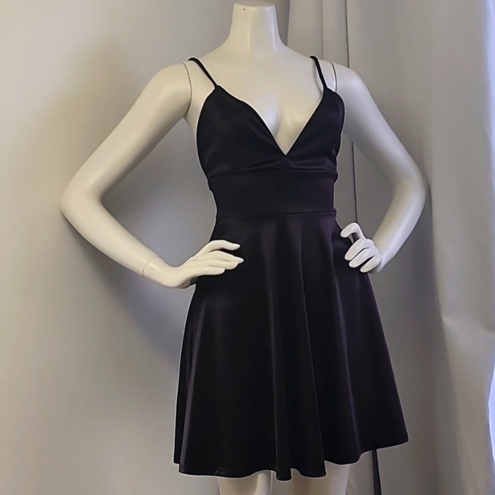 Simply Beautiful deep v cut mini dress